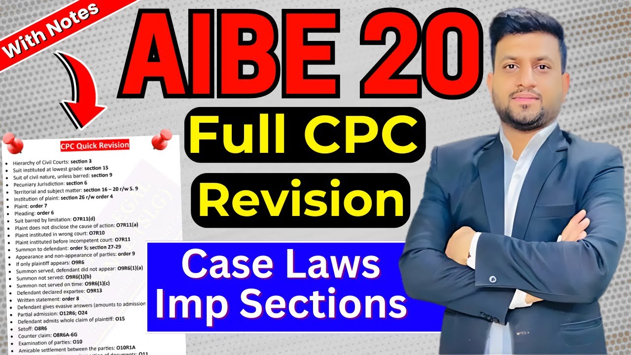 AIBE 20 - CPC Revision | Smart & Legal Guidance