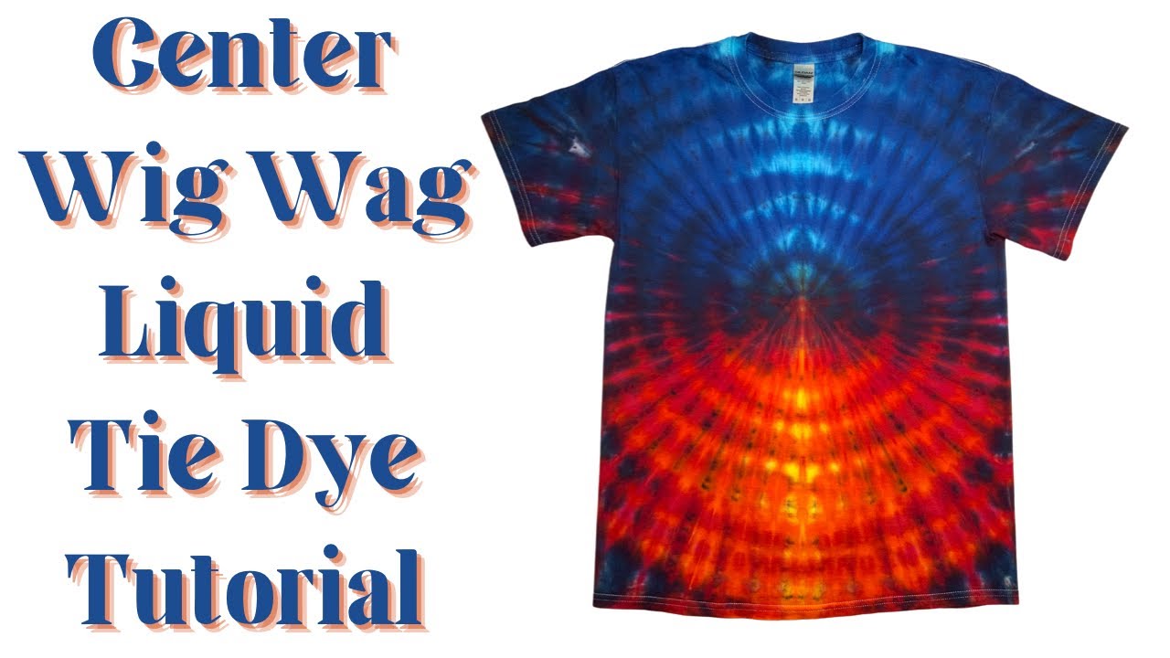 Tie-Dye Designs: WigWag Center Fold Liquid Tie Dye Tutorial