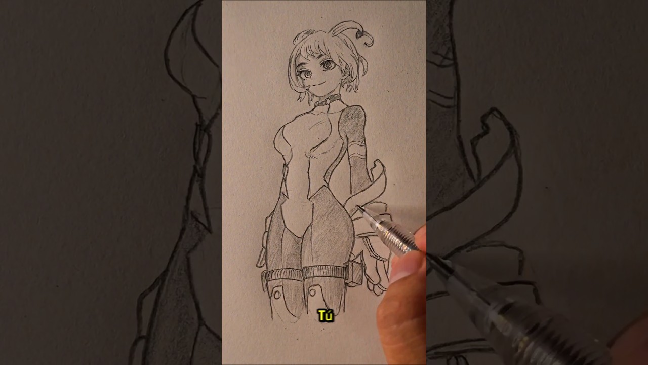 Como dibujar cuerpos femeninos como un Pro en menos de 30 segundos. #nejire #myheroacademia