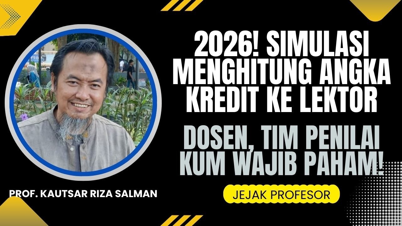 SIMULASI Menghitung Angka Kredit Dosen Naik ke Lektor Sesuai KEPMENDIKTISAINTEK 39 2026
