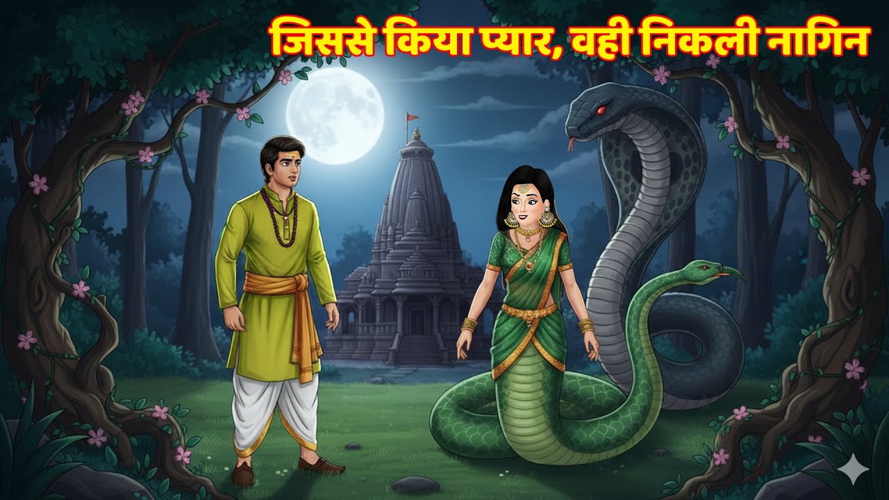 जिससे किया प्यार, वही निकली नागिन | Full Story | Nagin ki Kahani | Nagin cartoon | Hindi Kahaniya