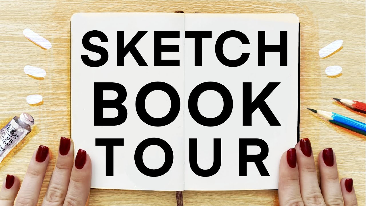 SKETCHBOOK TOUR! Moleskine Flip Through (Took 3 Years to Finish)