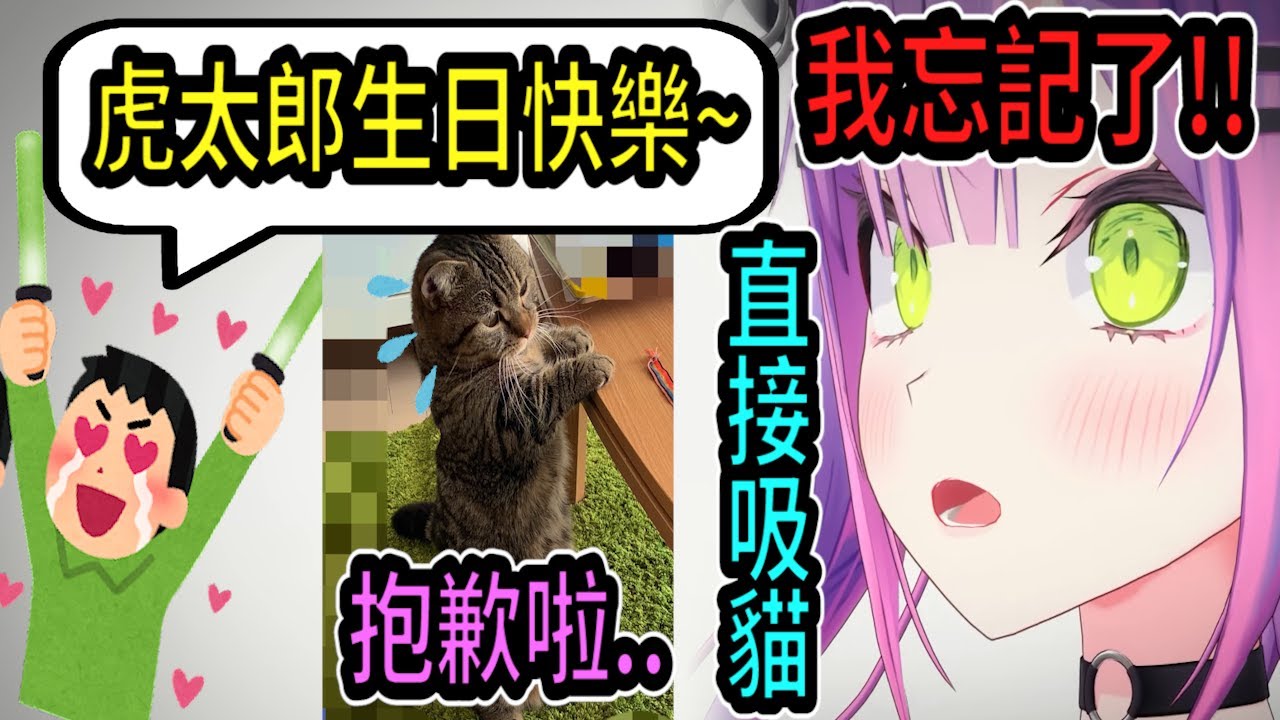 Towa忘記貓貓昨天生日!! 觀眾提醒了她才想到..於是直接當眾吸貓~【hololive中文】 【Vtuber精華】【常闇トワ】【とこやみとわ】【常闇永遠】【Towa】