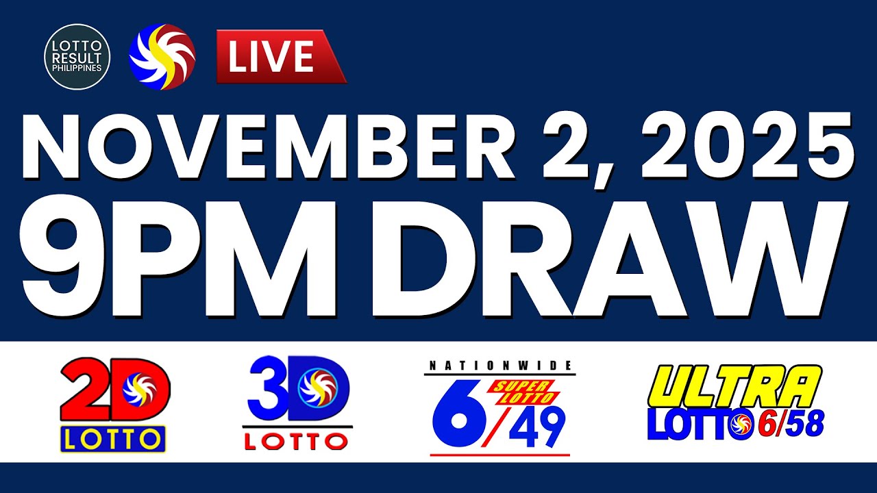 LIVE: 9PM Lotto Result Today November 2, 2025 | PCSO Official Draw