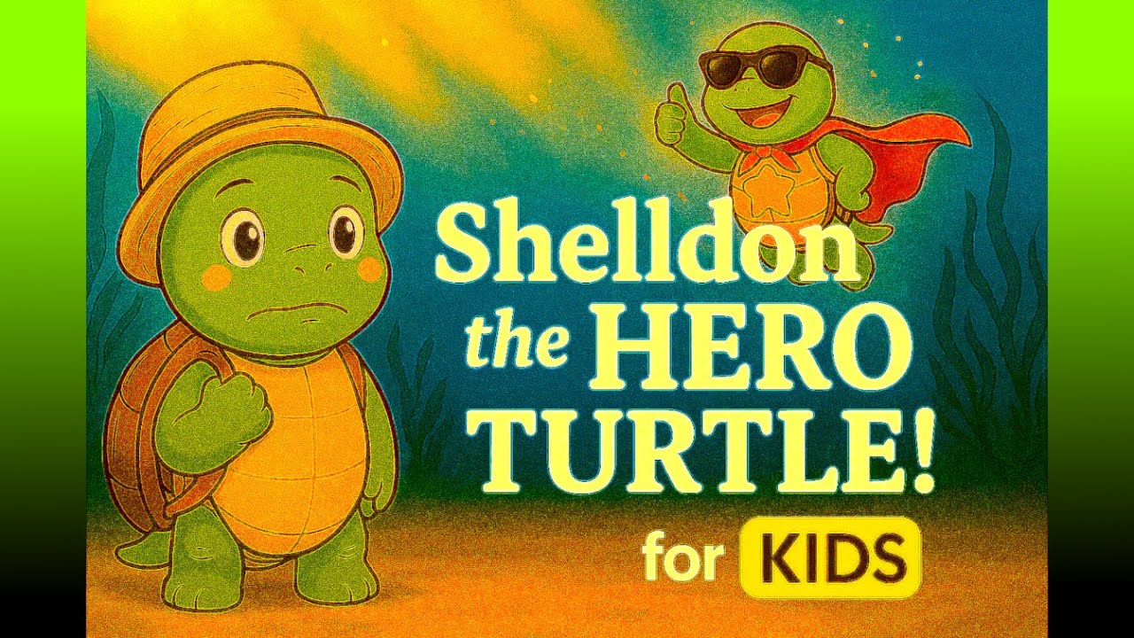 Shelldon the Hero Turtle! | Underwater Story for KIDS