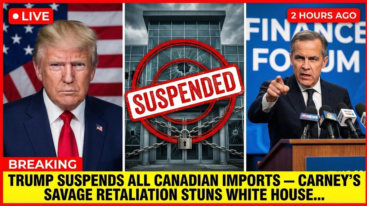 2 HOURS AGO: Trump SUSPENDS All Canadian Imports &mdash; Carney's SAVAGE Retaliation STUNS White House...