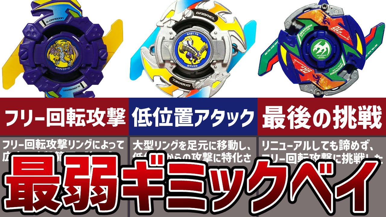 ベイブレード最弱ギミック「大型フリー回転攻撃」解説！タカラトミーがこだわり続けたギミックとは【爆転シュート】【ベイブレードX】