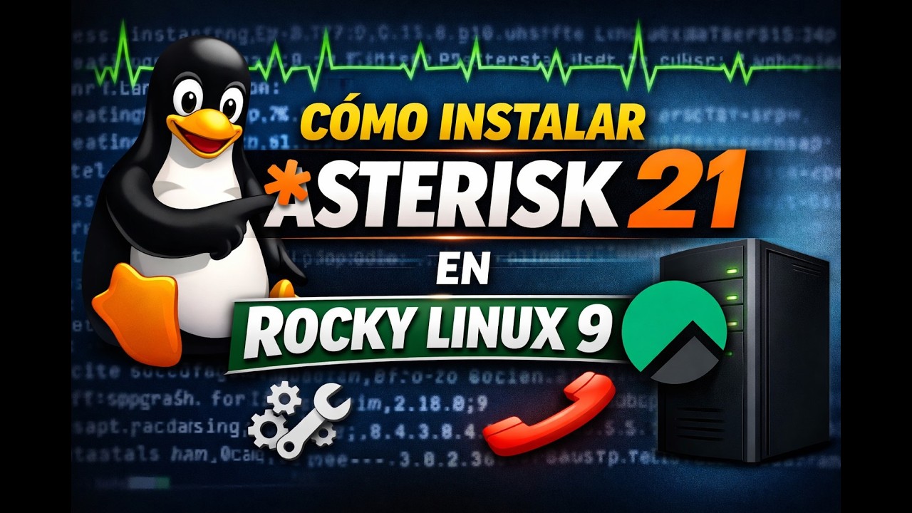 Cómo instalar Asterisk PBX 21 en Rocky Linux 9 (Server sin GUI)