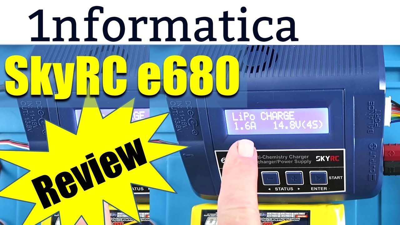 SkyRC e680 80W 8A AC/DC Balance Charger Discharger 1-6S Lipo Review