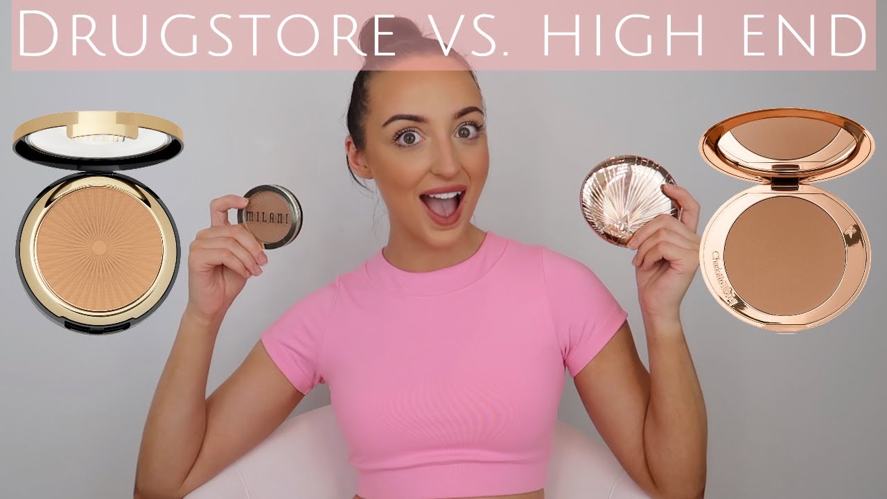 Charlotte Tilbury Airbrush Bronzer vs. Milani Silky Matte Bronzing Powder | Drugstore vs. High End!