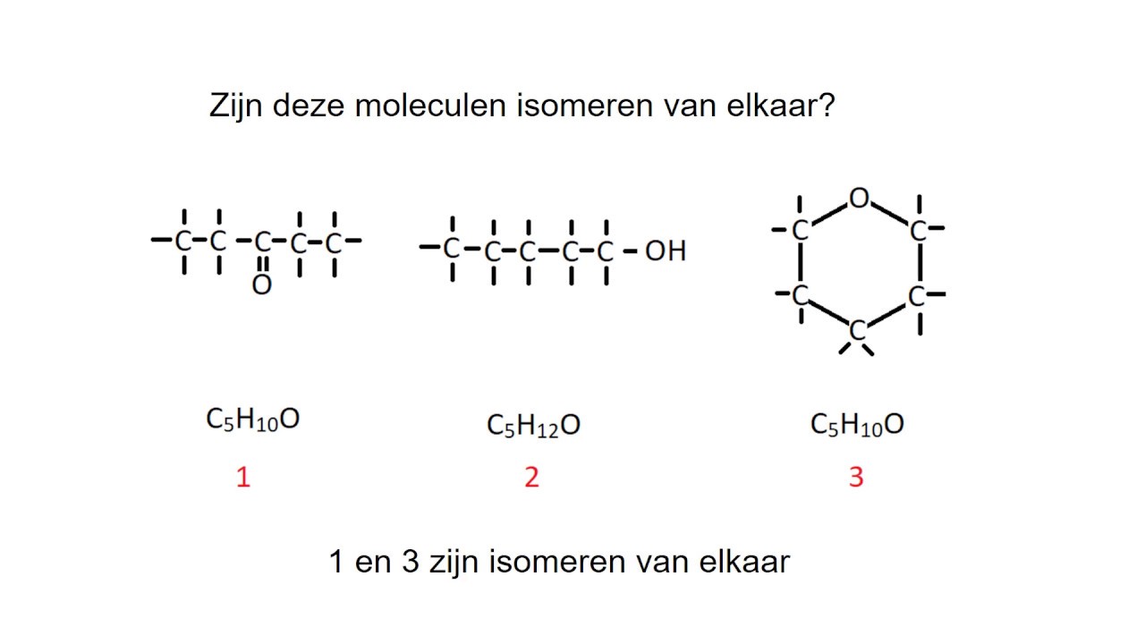 oefeningen met isomeren