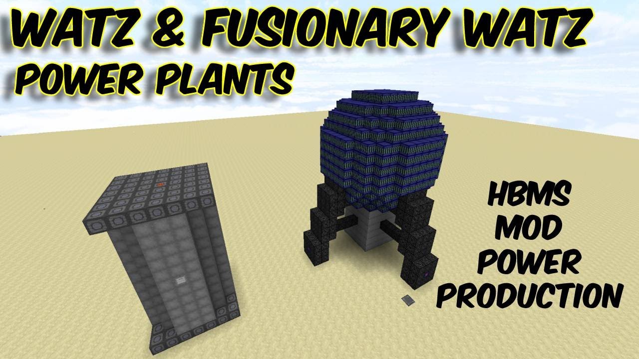 Подробное руководство по электростанции «Watz & Fusionary Watz» || Как использовать мод HBMs Fusi...