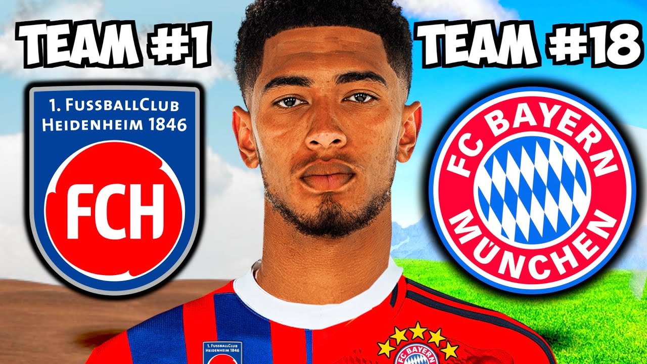 Was wäre, wenn JUDE BELLINGHAM bei jedem BUNDESLIGA CLUB spielen würde? 👀