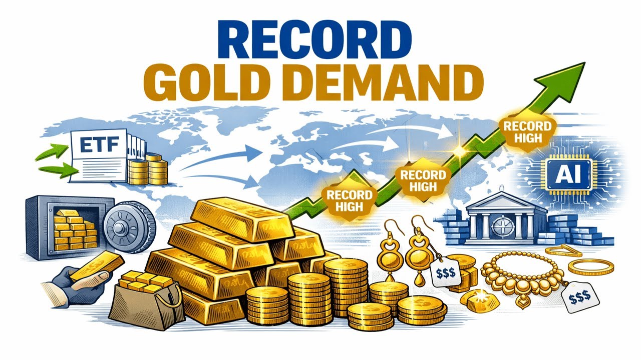 Gold Demand Smashes Records in 2025 | ETFs, Central Banks & $555 Billion Market