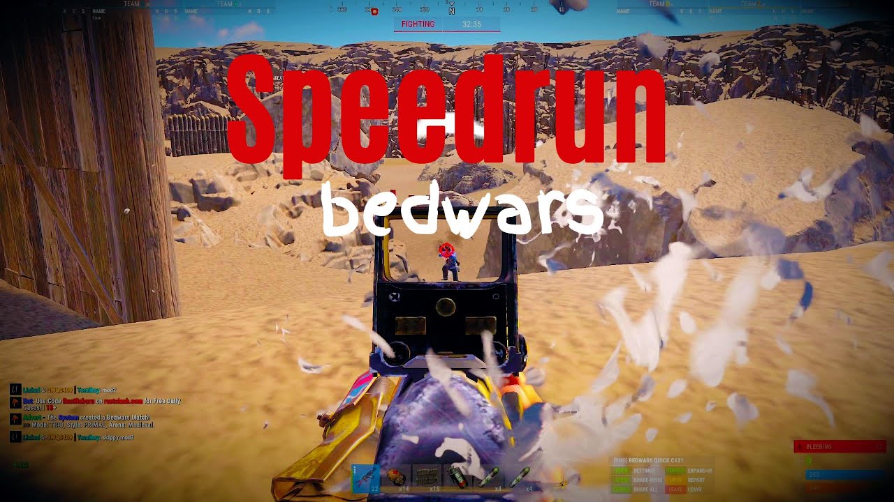 Lost in the dessert In Rust Bedwars