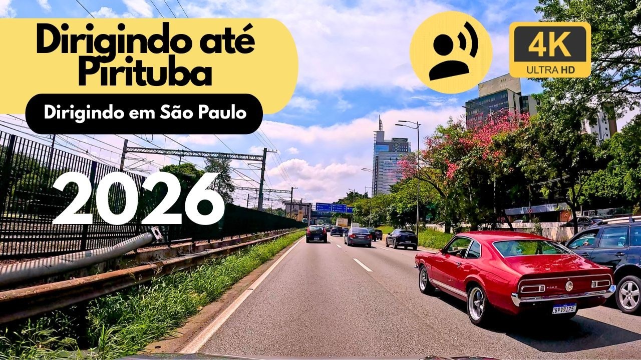 Dirigindo até o bairro de Pirituba, pegando a Marginal Pinheiro e Tietê, em São Paulo.