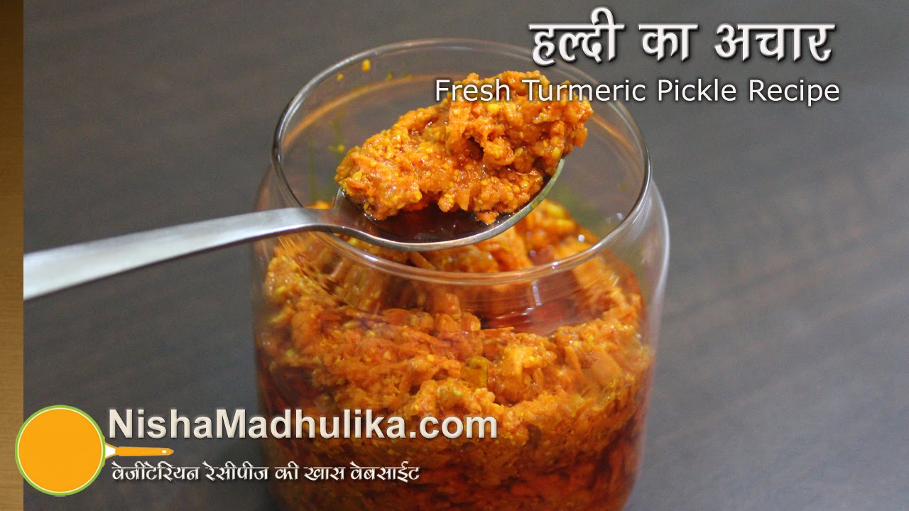Fresh Turmeric Pickle - Kachi Haldi Achar Recipe