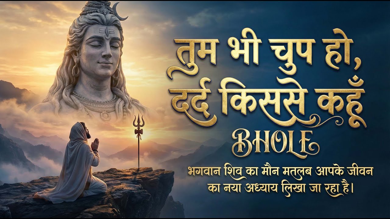 तुम भी चुप हो, दर्द किससे कहूँ 😭| ऐसा दर्द भरा शिव भजन पहले नहीं सुना होगा