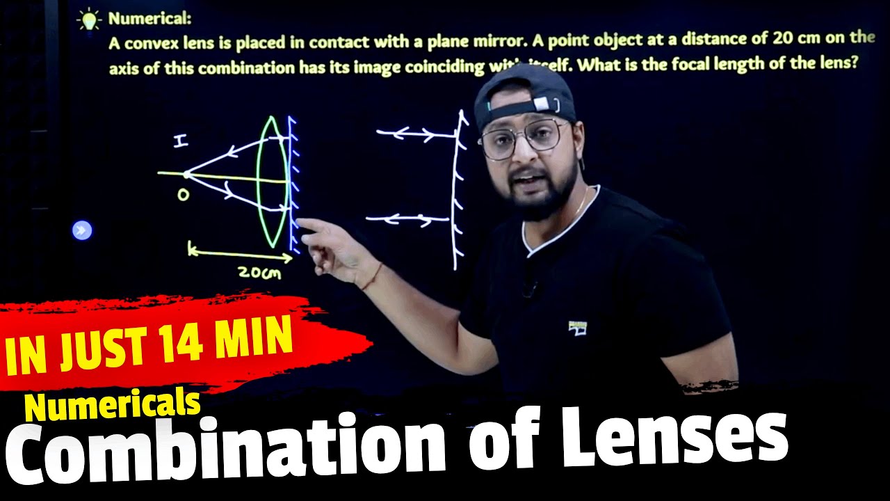 21. Chapter -9 Ray Optics | Numerical On Combination Of Lens | Physics Baba 2.0