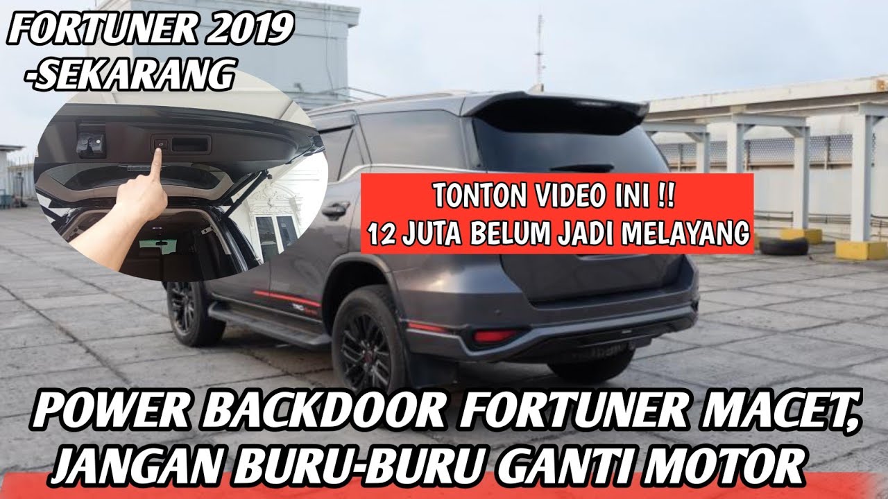 Fortuner Power Back Door is Stuck and Can't be Opened ||Don't rush to change your motorbike