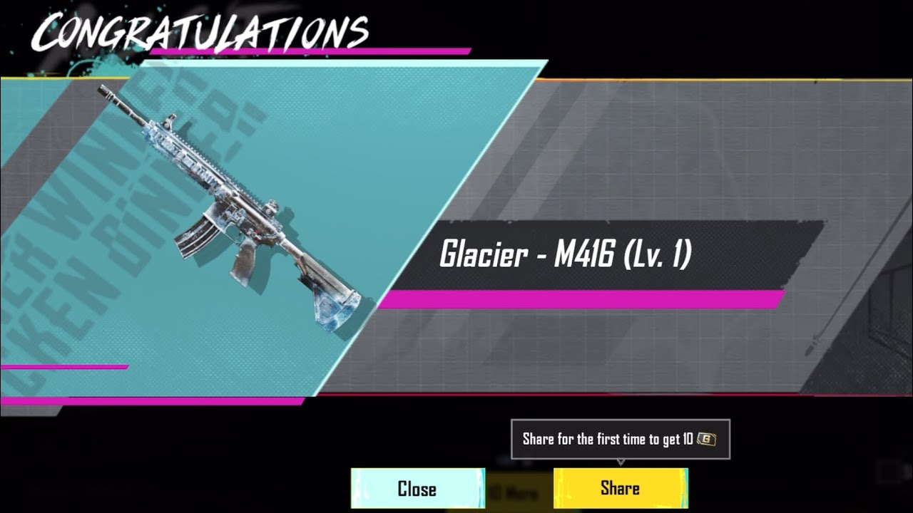 Finally I Got M416 Glacier in Only 81 classic crates✨