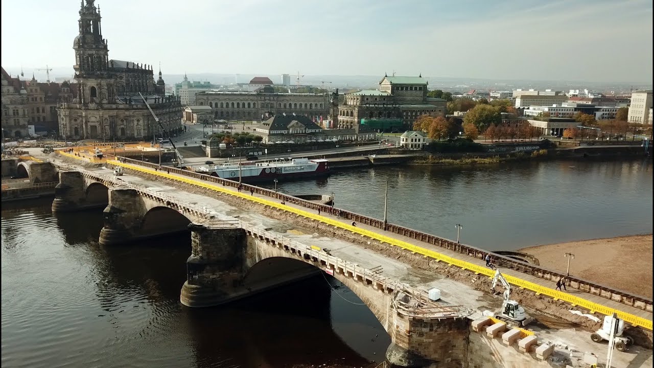 Augustusbrücke Dresden im Oktober 2017