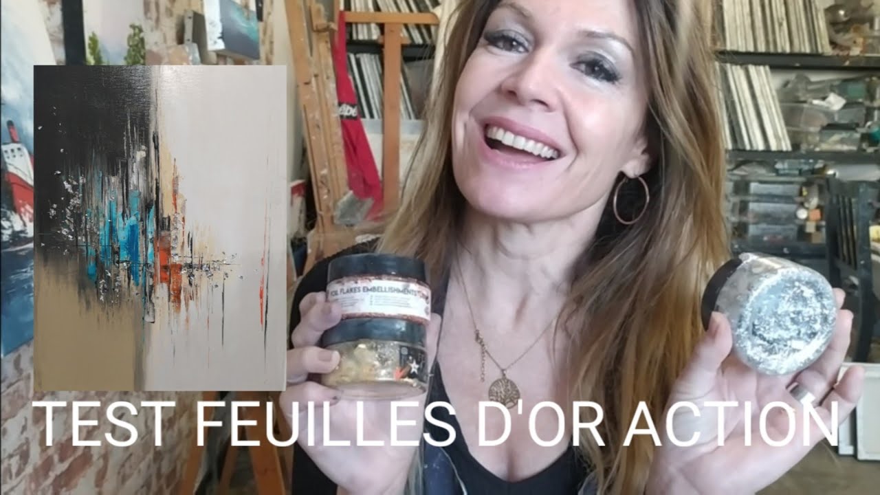 ILLUMINER UN TABLEAU AVEC DES FEUILLES ARGENTÉES par NELLY LESTRADE