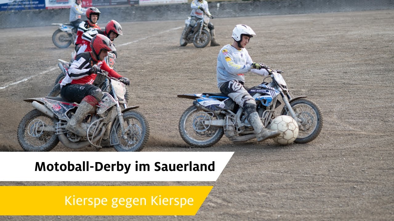 Fußball auf dem Motorrad - Motoball in Kierspe