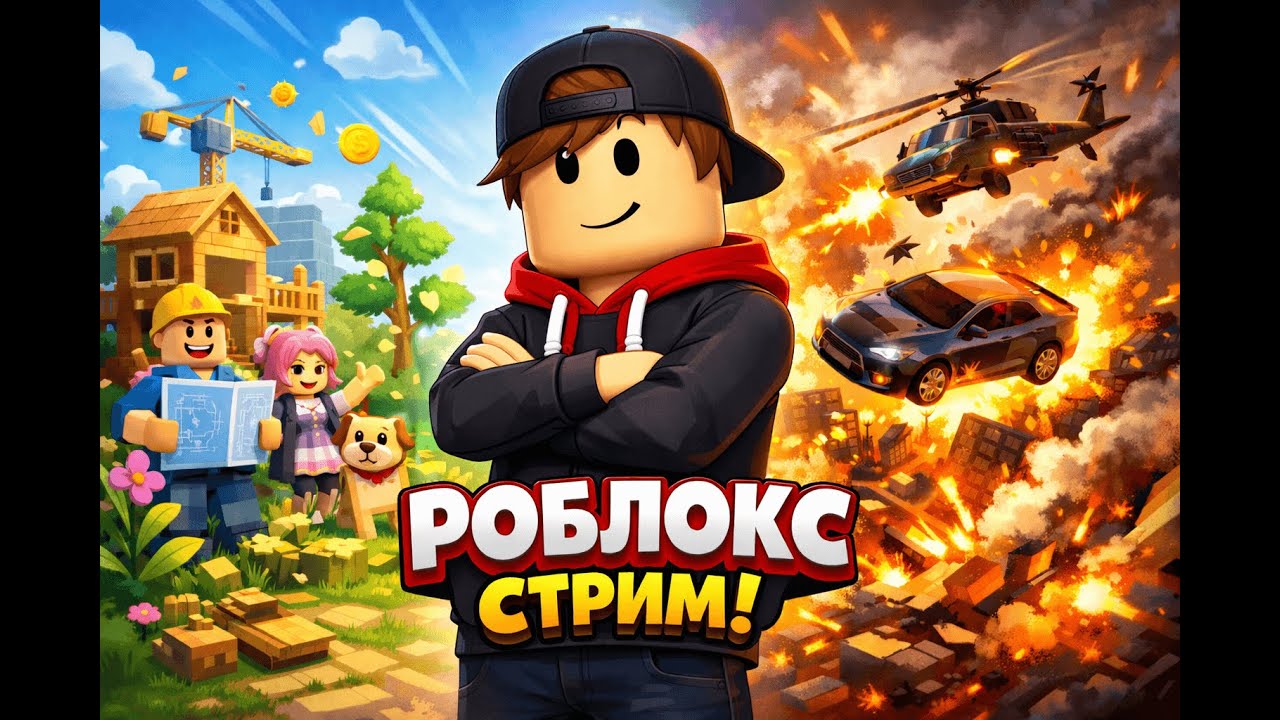 🔥 ROBLOX СТРИМ |  😂 ИГРАЮ С ПОДПИСЧИКАМИ