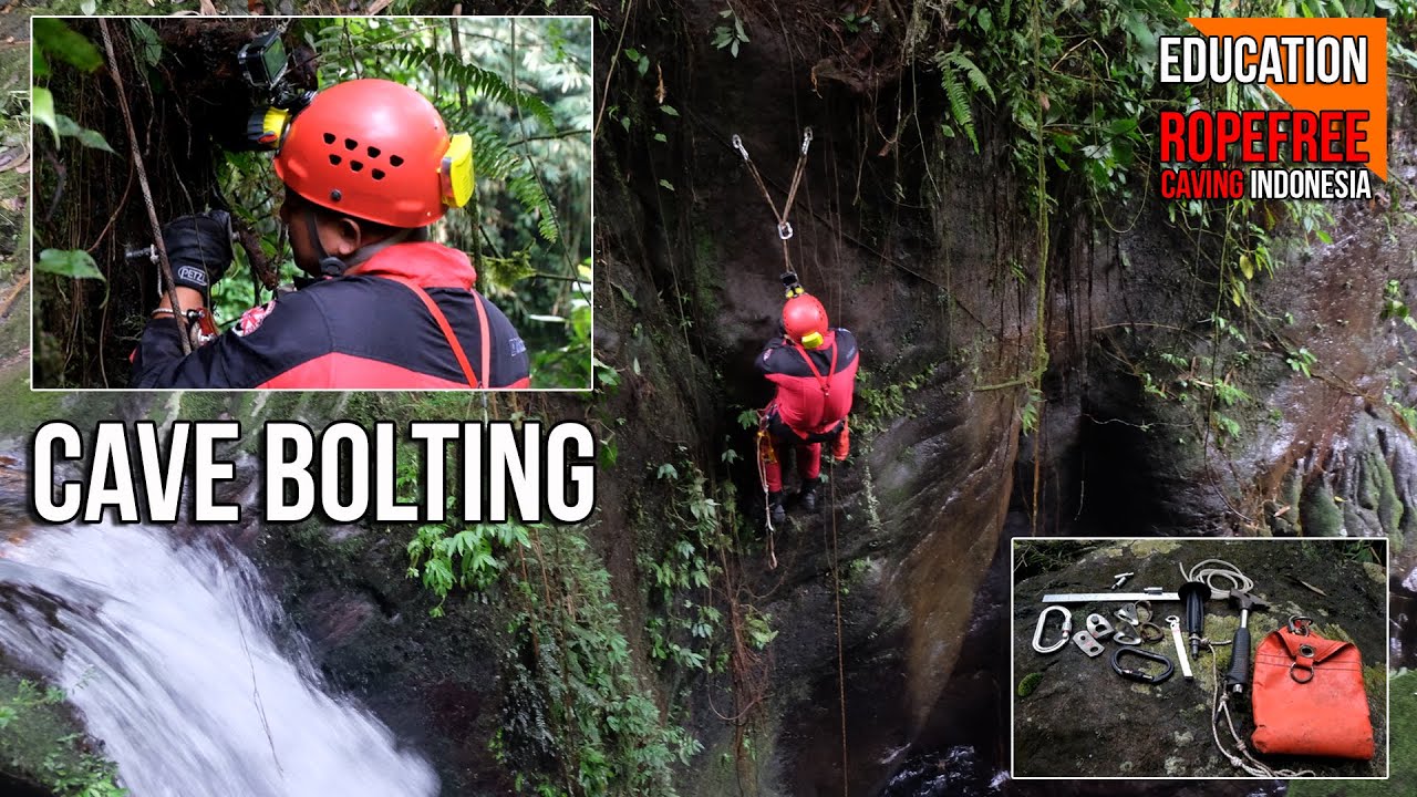 CAVE BOLTING | CARA PEMASANGAN ANCHOR DENGAN BOR DALAM CAVING  |  RopeFree Caving Indonesia