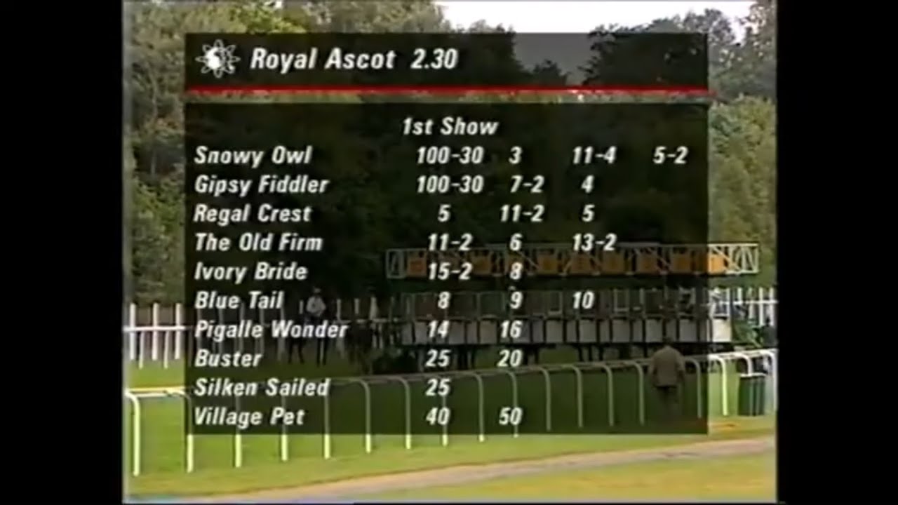 BBC High Quality Extended Recordings 1990 Royal Ascot Day 3 First 4 on Card with Bonus Gold Cup HRL