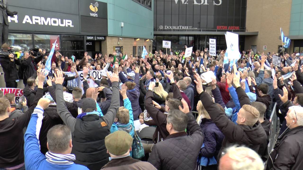 Coventry City Supporters Protest at Ricoh Arena 22 October 2016