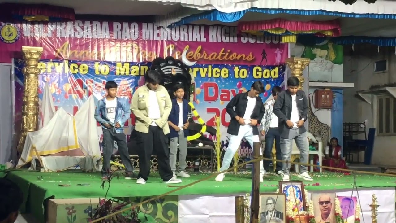 V D PRASAD RAO MEMORIAL HIGH SCHOOL ANNUAL DAY dance show 🎉