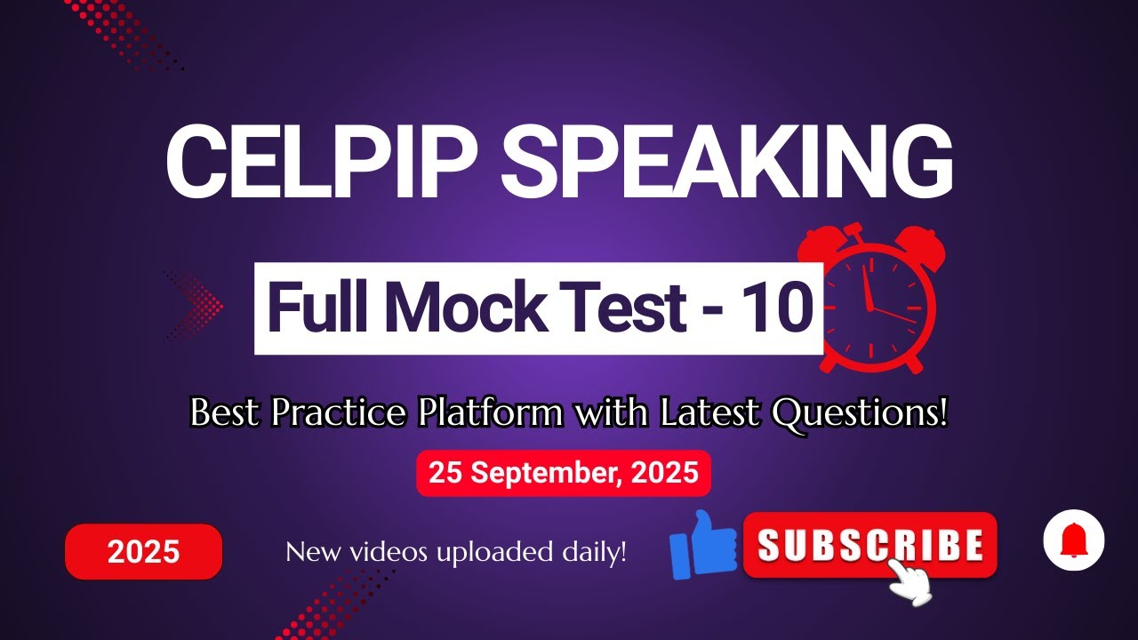 Practice CELPIP Speaking Test free 10 #celpipspeaking #celpiptest #celpippreparation  #celpipexam