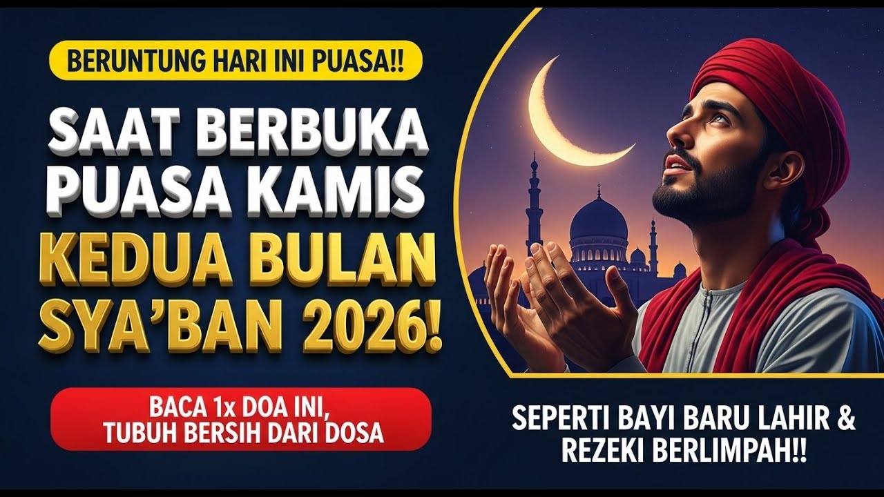 BERUNTUNG HARI INI PUASA! BACA DOA ISTIGHFAR INI ANCUR DOSA 70 TAHUN BERSIH SEPERTI BAYI, AHLI SURGA