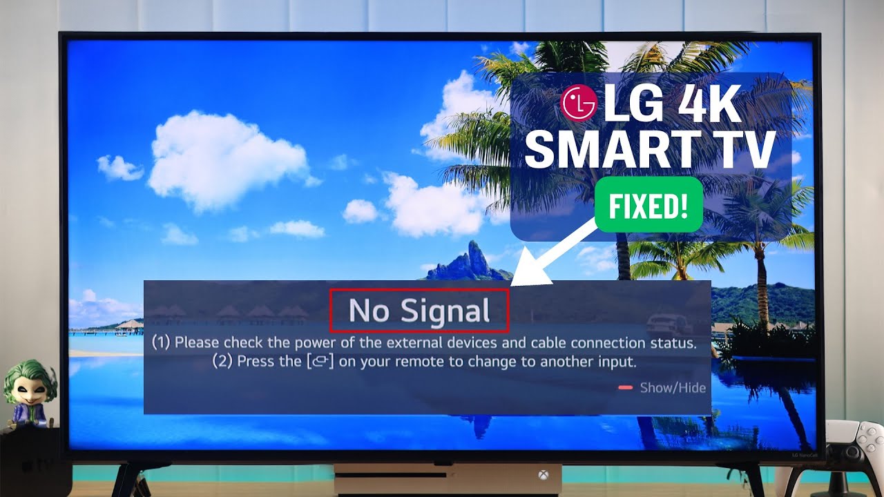 LG Smart TV: No Signal But HDMI Connected? - How To Fix on LG 4K webOS!