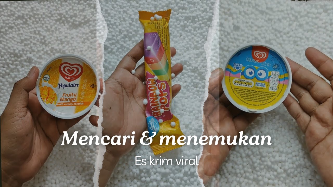 mencari dan menemukan es krim viral di styrofoam #huntingjajan #jajanan #live #viral