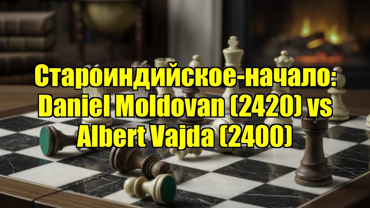 Староиндийское-начало: Daniel Moldovan (2420) vs Albert Vajda (2400)