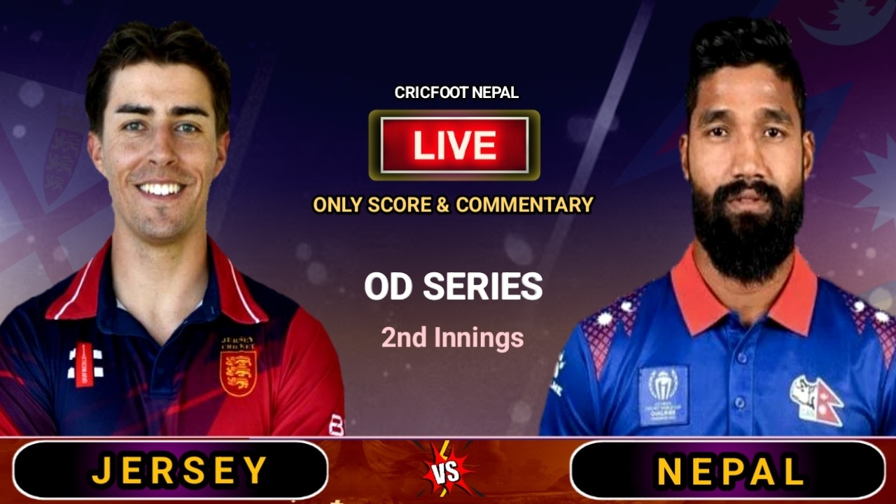 Nepal vs Jersey 2nd Innings Live Scores Commentary | 2nd OD Match | Cricfoot Nepal