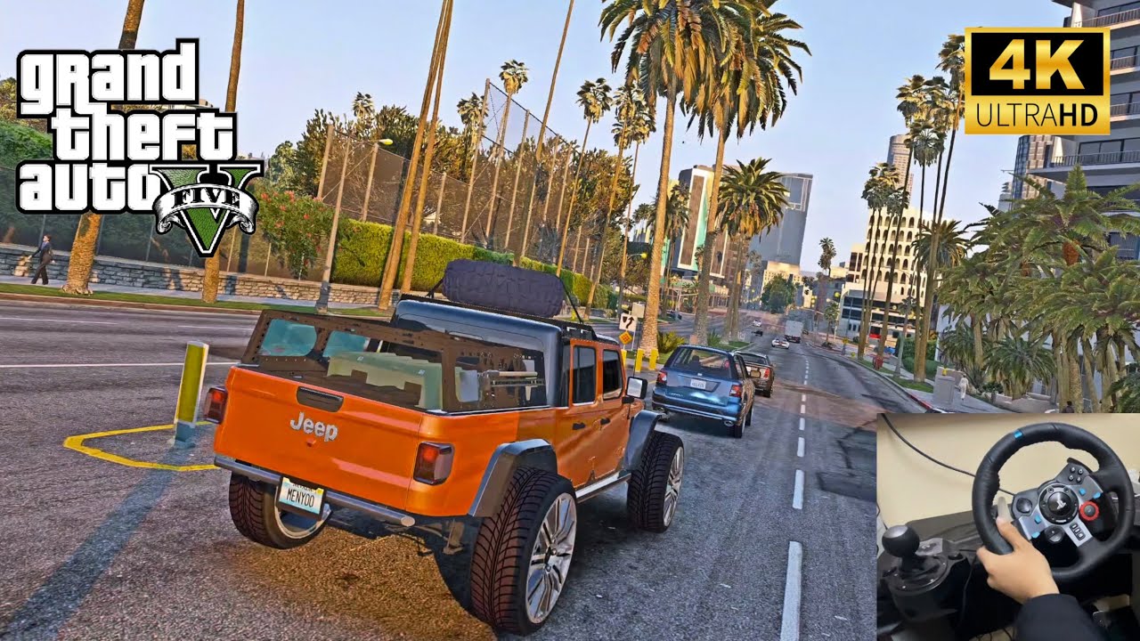JEEP GLADIATOR (Fast & Furious) Steering Wheel Gameplay - GTA 5