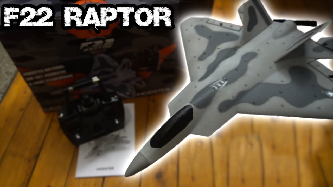 F22 Raptor - RC Plane Modster MDX | Unboxing & Test Flight