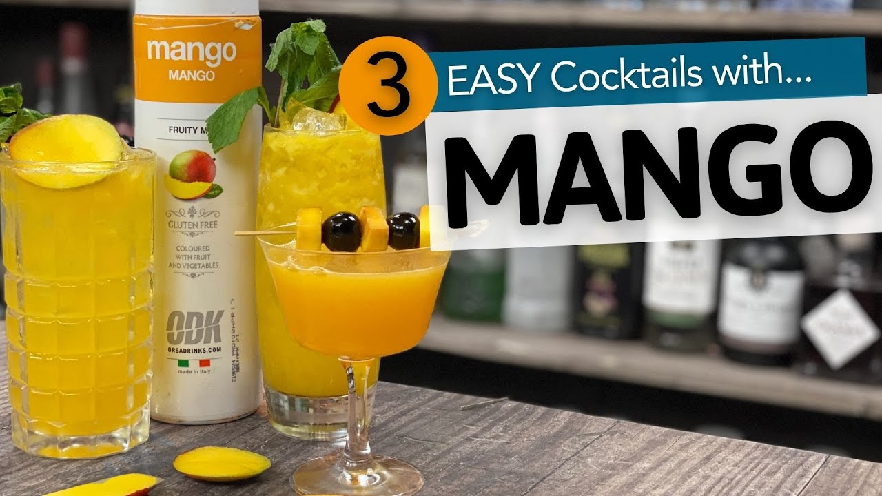 3 Mango Cocktail Recipes | EASY Cocktails to make at Home | Drinkstuff