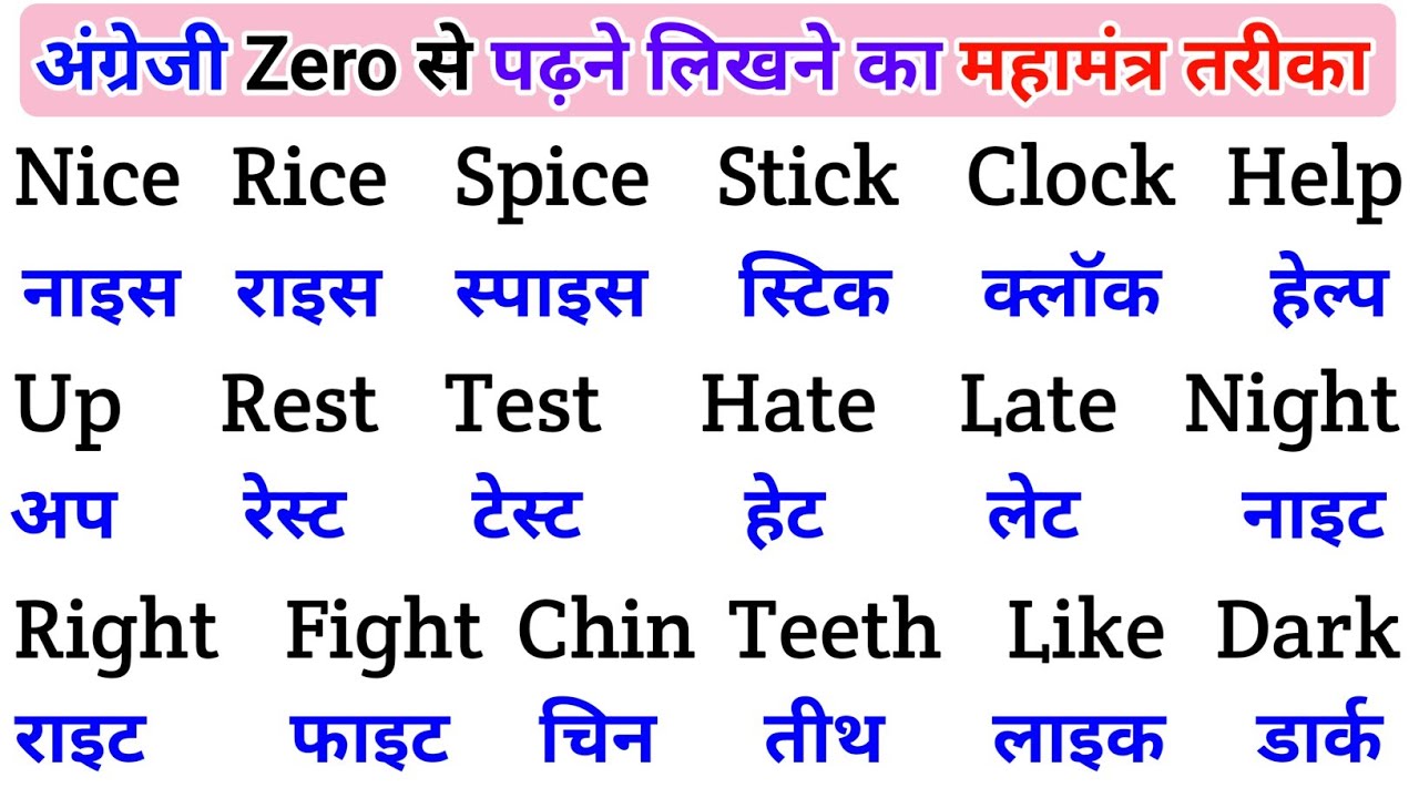 English padhna sikho | इंग्लिश में नाम लिखना पढ़ना कैसे सीखें | english practice kaise kre
