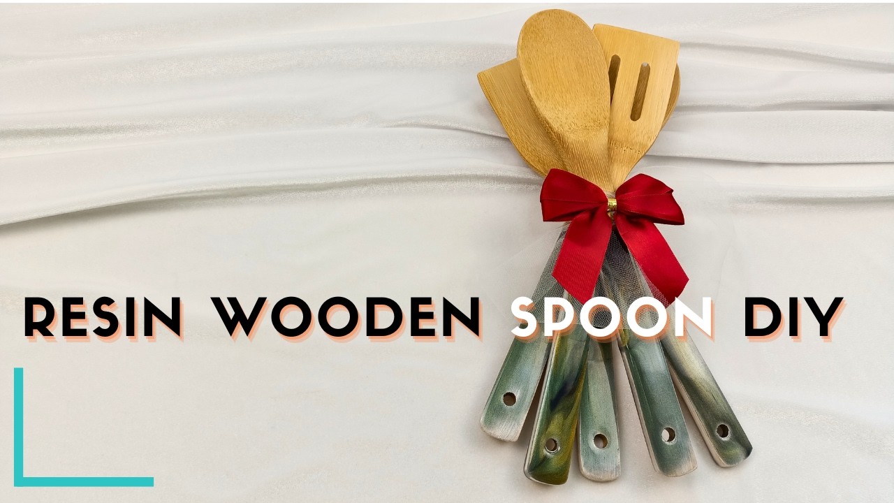 How to Decorate Wooden Spoons with Resin | DIY Handmade Resin Wooden Spoon Deco