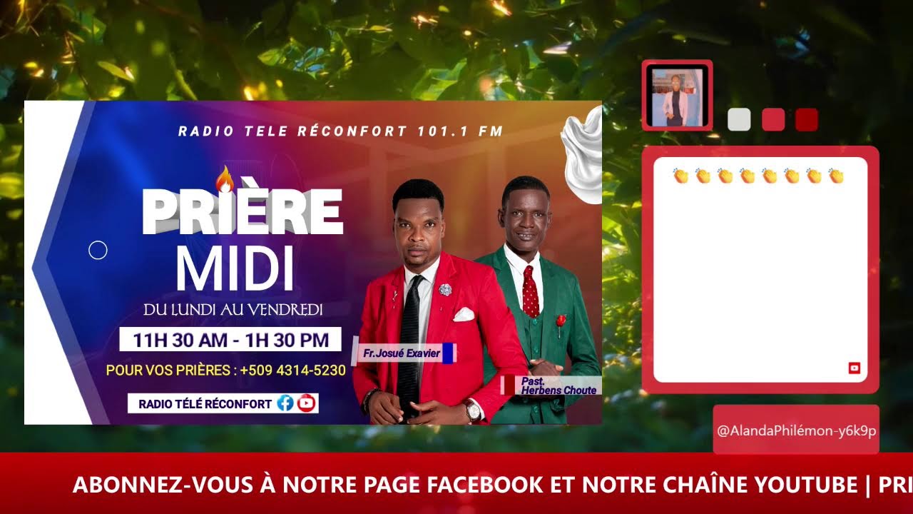 PRIÈRE-MIDI | JIJ:6V25 SENYÈ, RANVÈSE TOUT OTÈL KAP PALE KONT NOU, KAP PALE SOU LAVI NOU.