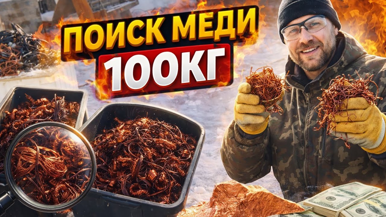 Как и где найти 100 кг меди | Реальный способ заработка