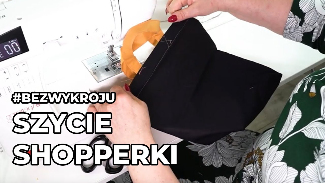 Szycie shopperki z denkiem  - BEZ WYKROJU!