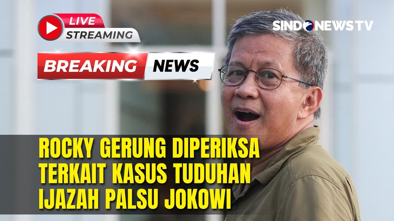 🔴BREAKING NEWS ROCKY GERUNG DIPERIKSA TERKAIT TUDUHAN IJAZAH PALSU JOKOWI | 27/01