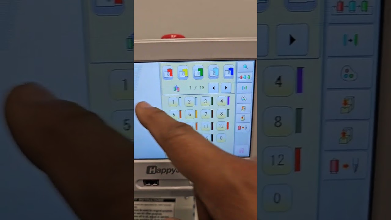 Color Sequence Tip on Happyjapan embroidery machines!