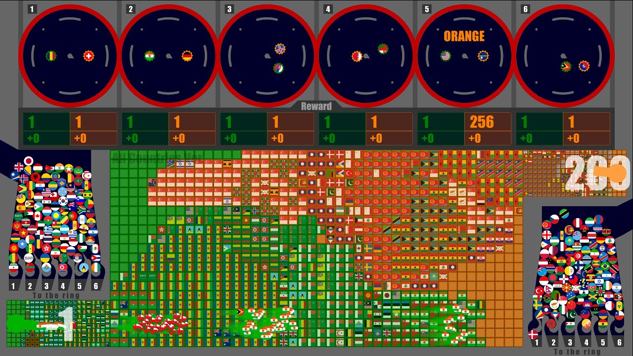 Multiply Territory War [All Countries Version] - Country Marble Race - Algodoo